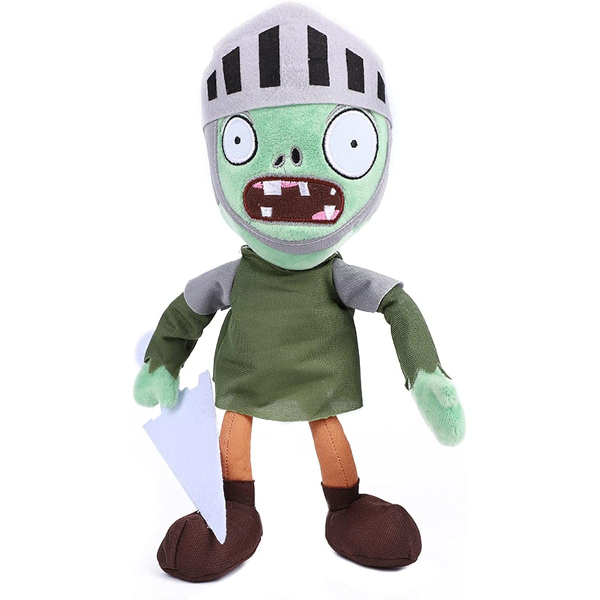 JHESAO Plants and Zombies Plush Zombie Set, Toy Captain Zombie, Soft Knight Zombie Doll, Football Zombie PVZ Plush Figure Set of 3