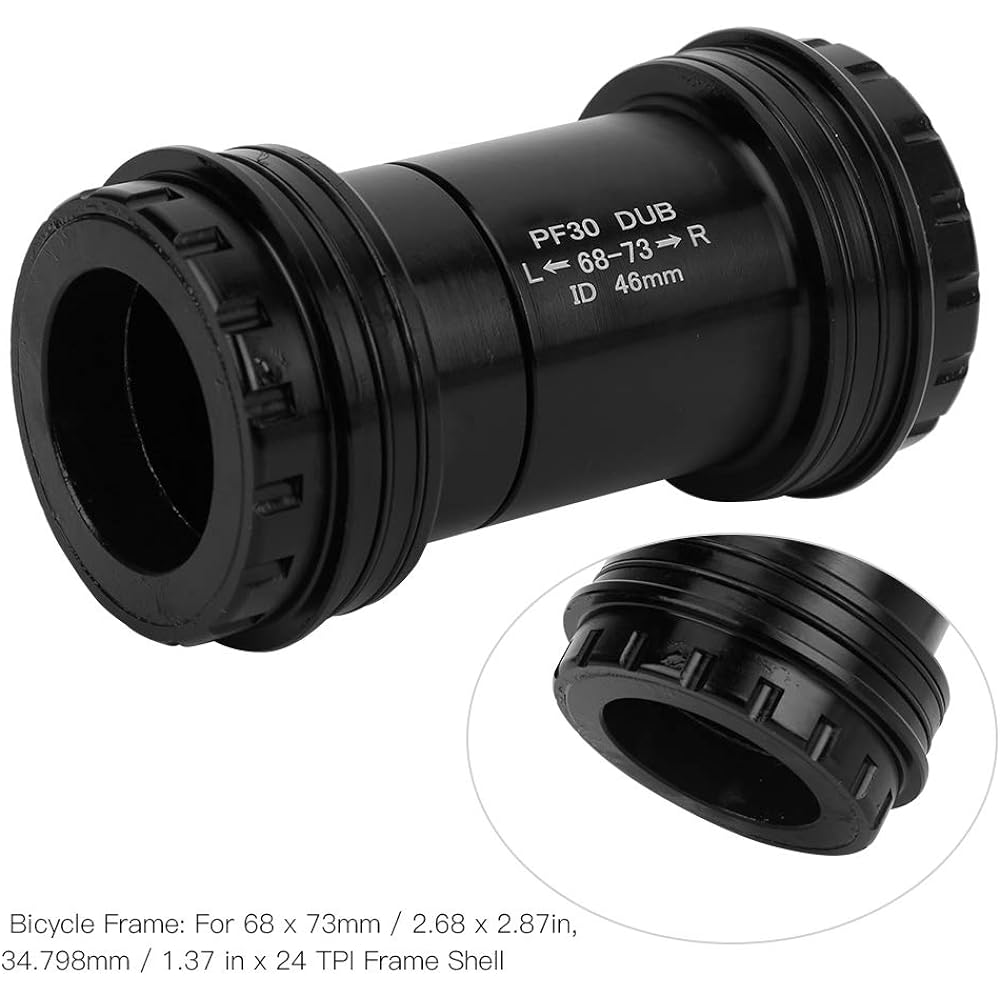 Mountain Bottom Bracket 24mm Mountain Bike Frame Bottom Bracket BB Crankset Bearing (DUB PF30 Road) Screw-in Type Fit Well Approx. 44mm / 1.7inch