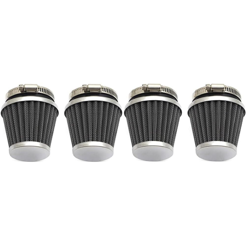 NINOMA 4Pcs Motorcycle Air Filter Cleaner Pod CB650 CB750 CB900 CB1000C CB1100F Kawasaki KZ 750 1000 1100 ZX750 Suzuki Yamaha