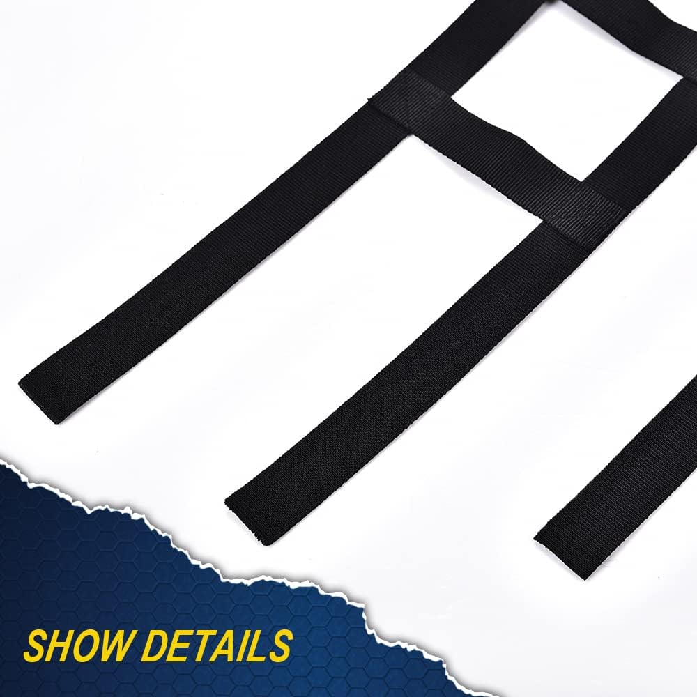 G-PLUS Webbing Net 2006-11 ATV Honda TRX450R 400EX 400X 300EX 300X Replacement Nerf Bar Net Black