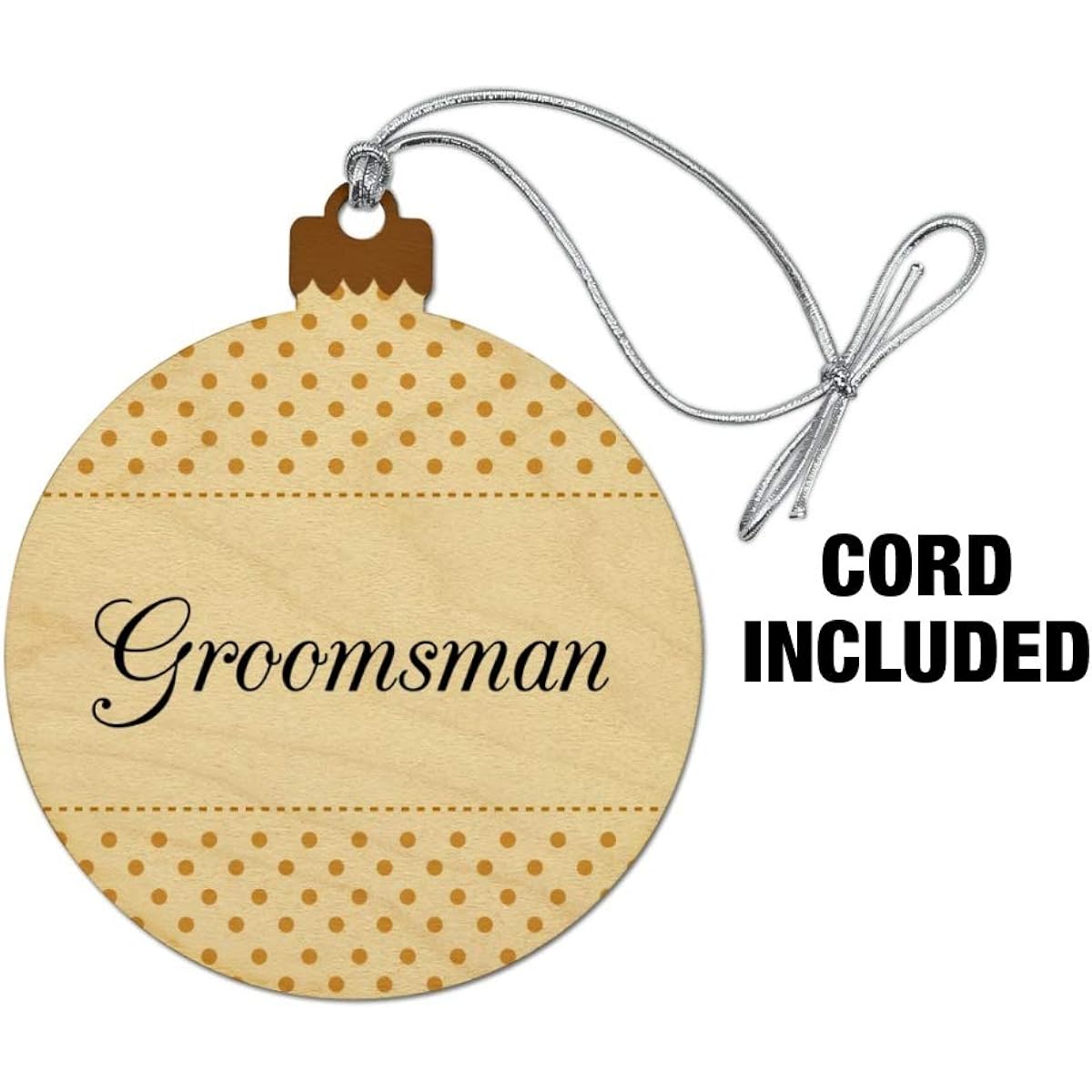 Wedding Dress Wood Christmas Tree Holiday Ornaments