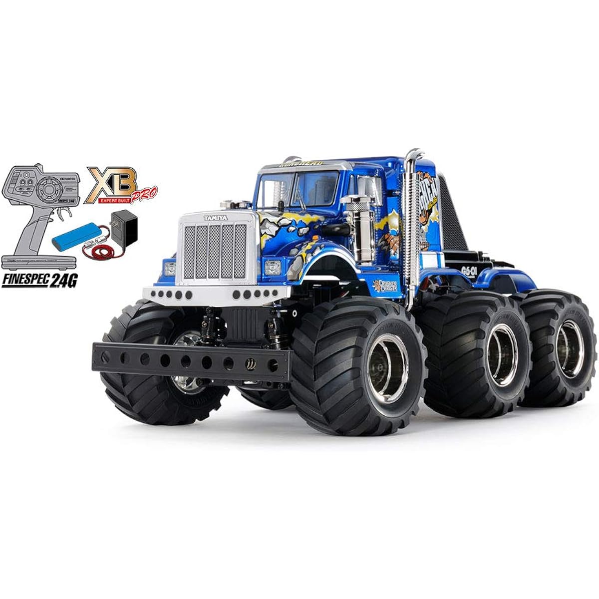 Tamiya XB Series No.205 1/18 Kong Head 6 x 6 (G6-01 Chassis) Pre-painted Completed Model with Radio Control On-Road 57905