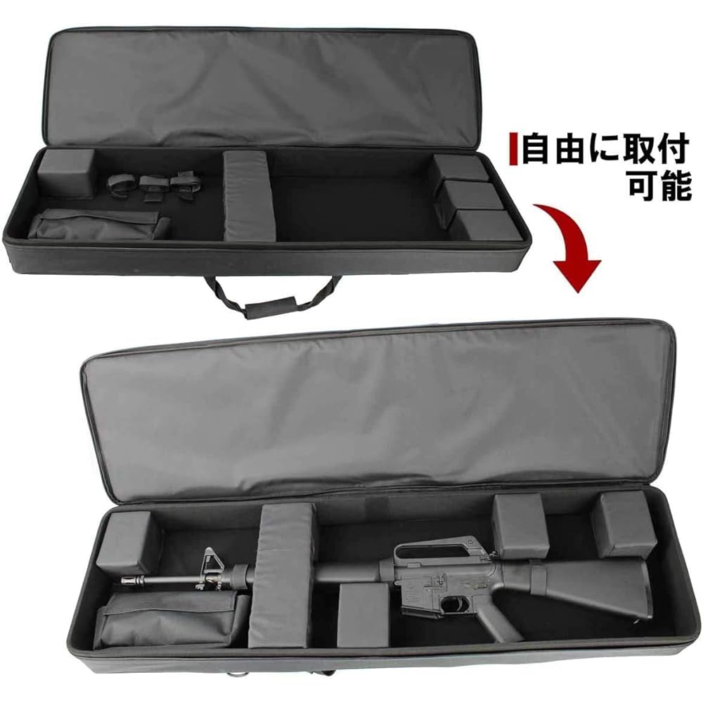 S&T Semi-hard gun case V2 L size (1100x300x100) (Black) STGC01LBKN