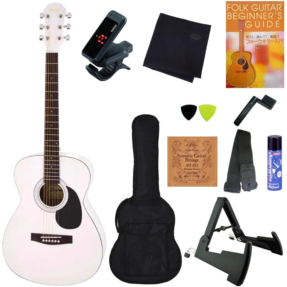 [Perfect Acoustic Guitar Set of 11] Legend FG-15 Legend by Aria ProII Folk Guitar Beginner Set