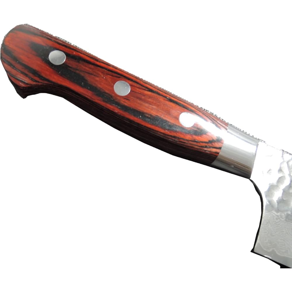 Takayuki Sakai Hammered Damascus VG10 interrupt 33 layers Nakiri 160mm 07393