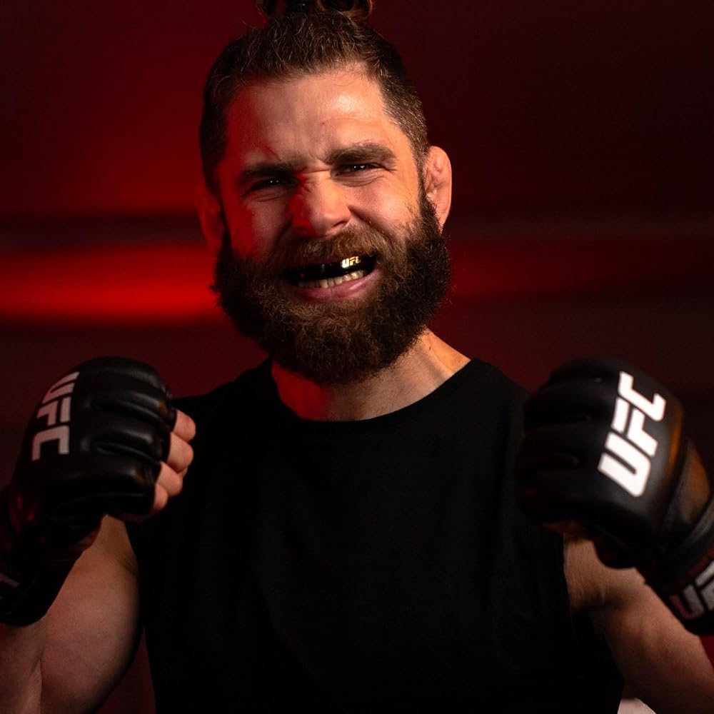 OPRO Mouthguard [Self-Fit/Platinum Level] Sports Mouthpiece Made in the UK [Official Store] (For Adults, UFC/Black, Gold & Red)