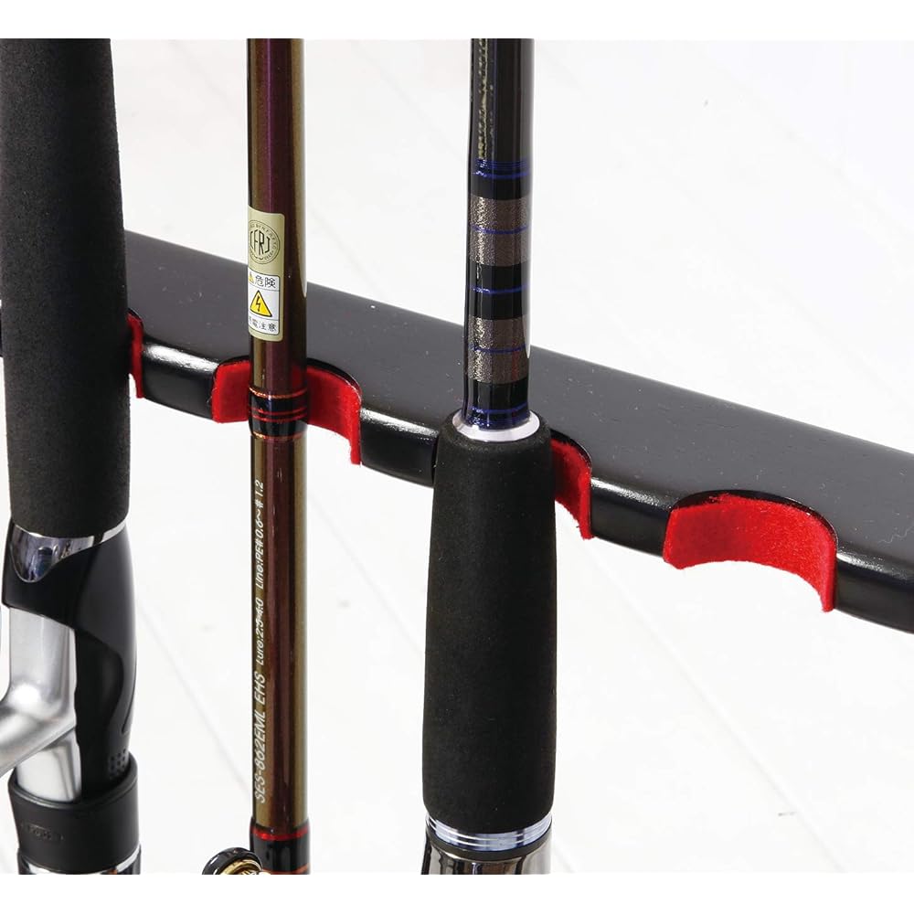 [DRESS] "New Life Support Sale" Wooden Rod Stand 10 Pieces Black Rod Holder Rod Holder Fishing Tackle Storage Rod Stylish Room Interior