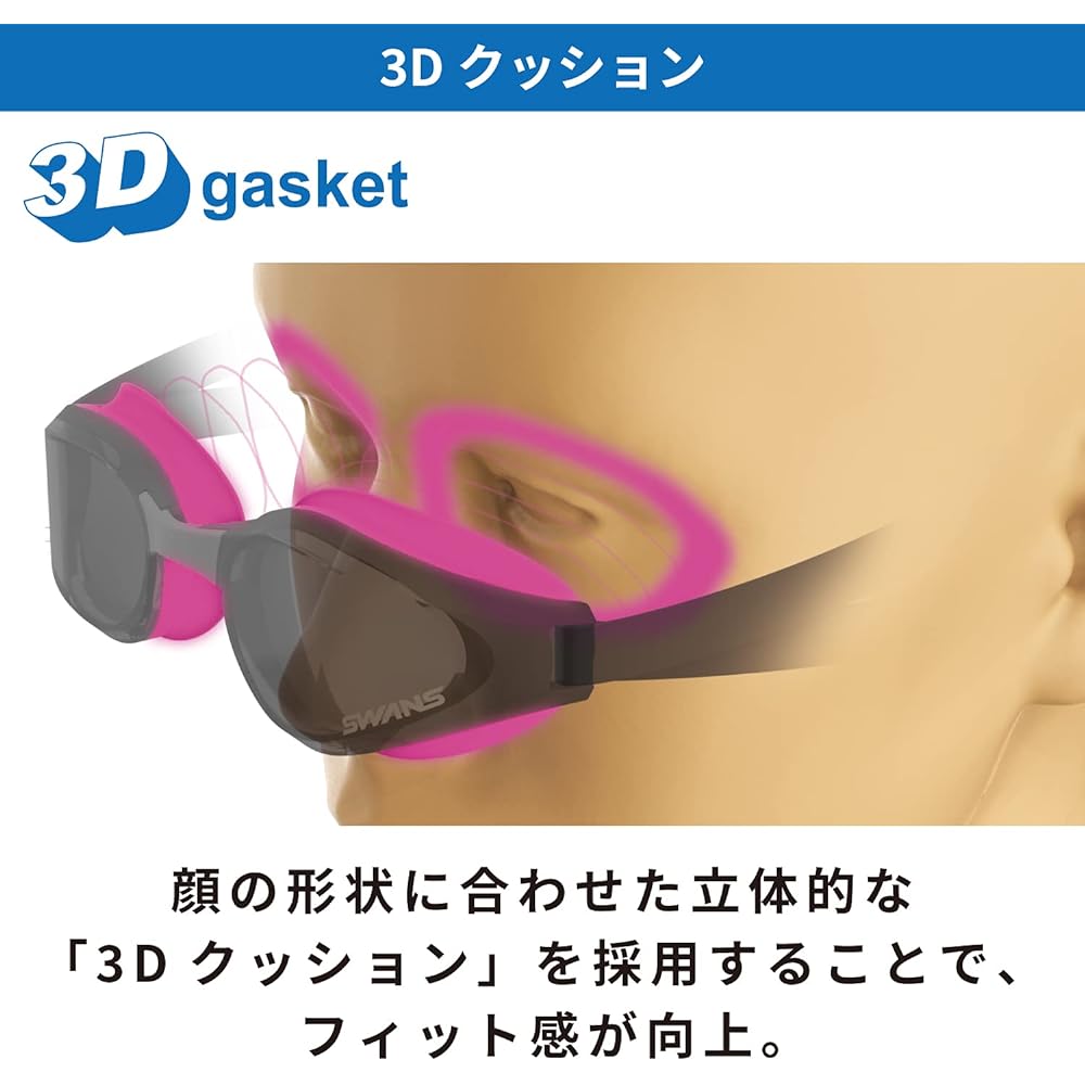 SWANS (Swans) Japanese Swimming Goggles Asender SR-81PAF ASENDER Racing Cushion Included Fina Certified
