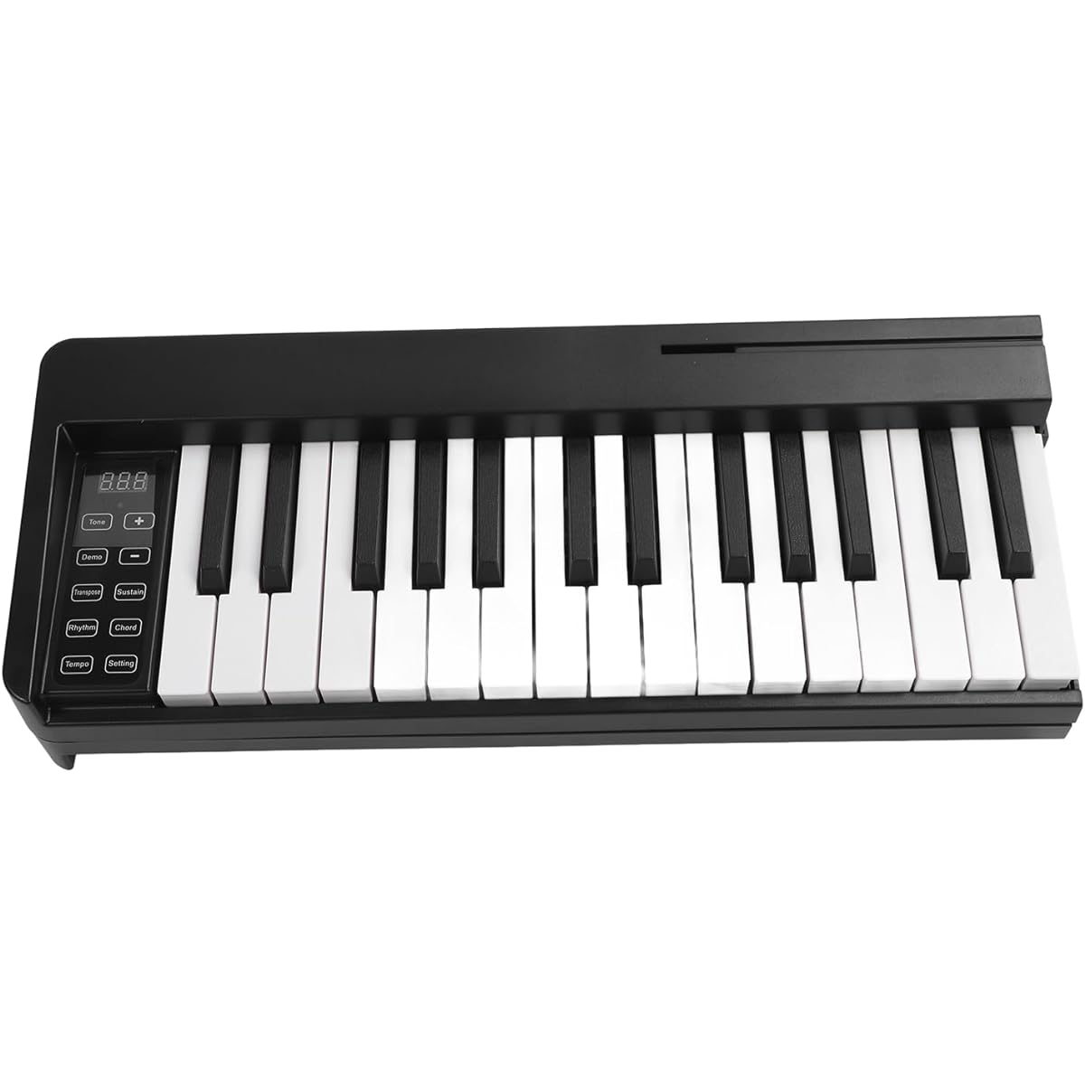 Folding Piano Full Size Folding Digital Piano 61 Keys for Beginners (Black)