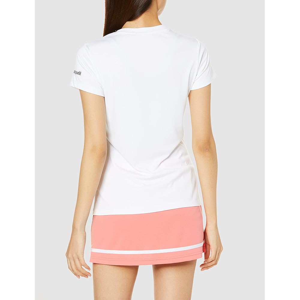 [Le Coq Sportif] Women's Short Sleeve Shirt T-Shirt Tennis Sweat Absorbent Quick Drying Stretch UV Protection UPF30