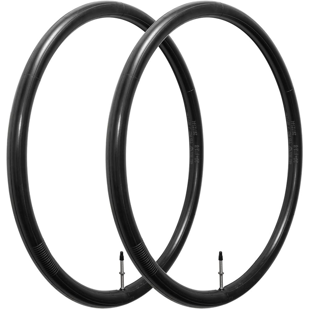 YunSCM 2pcs, 20x1 1/8 Tube Thick, 20x1 1/8 Bicycle Tube Sturdy, 20x1 1/8 Road Bike Tube, Presta Valve 60mm, 20x1 1/8 Tire Tube, Bicycle Tube 20x1 1/8, Children's Bicycle Tube 20x1 1/8, small diameter bicycle tube 20x1 1/8,20 inch tube 1 1/8, bicycle tube