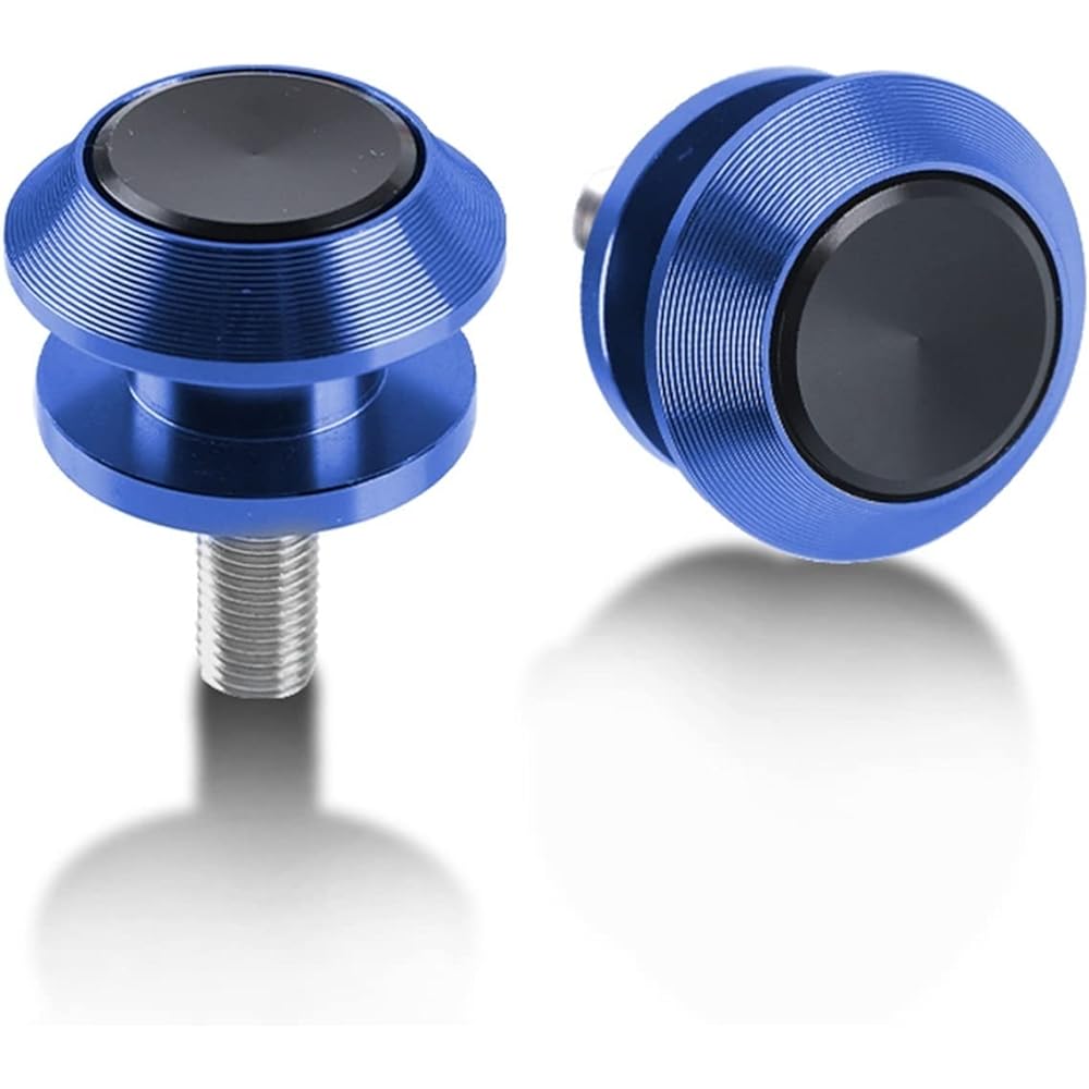 Stand Screw Slider Perfect Motorcycle M10 Bracket Screw for Kawasaki ZX9R ZX9 R 1998 1999 2000 2001 2002 2003 CNC Parts Swing Arm Spool Rear Slider (Color: Blue)