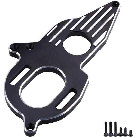 Aluminum Motor Mount for Arrma Granite Mega Typhon/Big Rock/Senton 3S Outcast/Kraton 4S Model RC Car Monster Truck Buggy Replacement (Black)