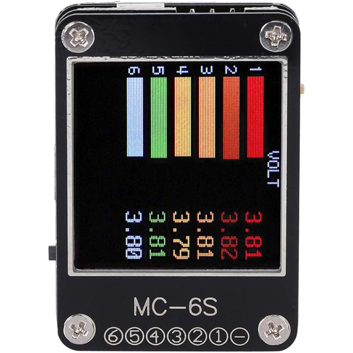 MC-6S Voltage Checker, 16S Lipo Battery Voltage Checker Receiver Signal Tester for sBus PPM PWM and DSM Receivers (Black)
