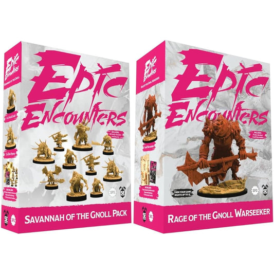 Steamforged Epic Encounters Bundle: Savannah of the Gnoll Pack and Wrath of the Gnoll Warseeker (2 items)