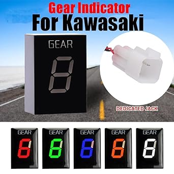 Speed Display Meter Motorcycle Gear Indicator Kawasaki ZX-6R ER-4N Z750 Z1000 Vulcan 900 ER-6 Ninja 650R KFX450R KLE650 Ve-rs-ys 650 Gear Display