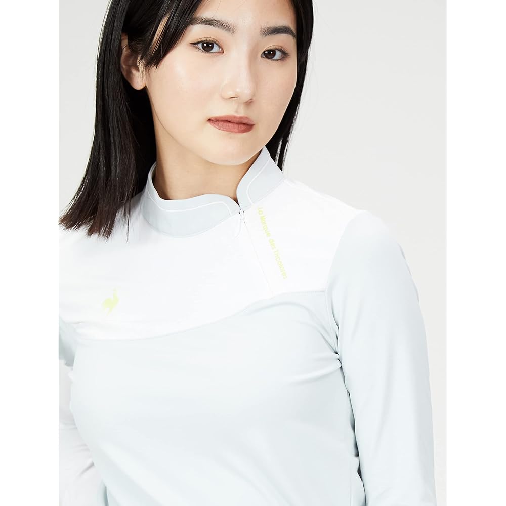 [Le Coq Sportif] 22 Autumn/Winter Model Golf Long Sleeve Shirt [RIJOUME] Sweat Absorbent Quick Drying Stretch UPF50 ECO Eco Ruffle Asymmetrical Women's