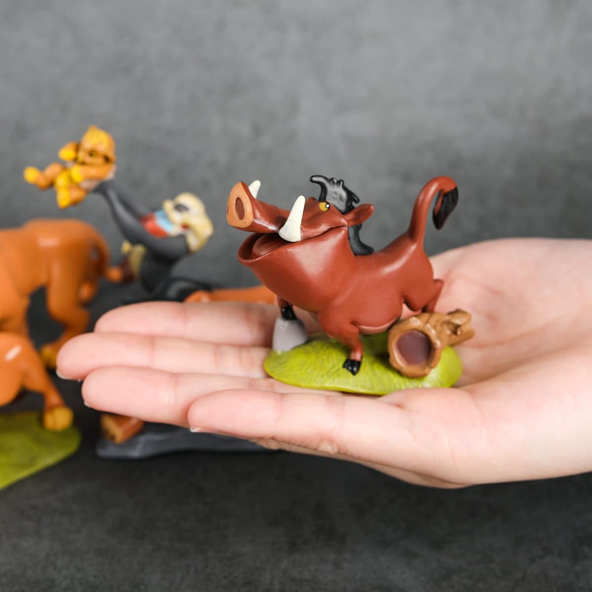 Lion Guard Toys 9 Pieces with 50 Stickers Mini Figure Toy Set Cake Cupcake Decoration Party Favors 2-4 Inch