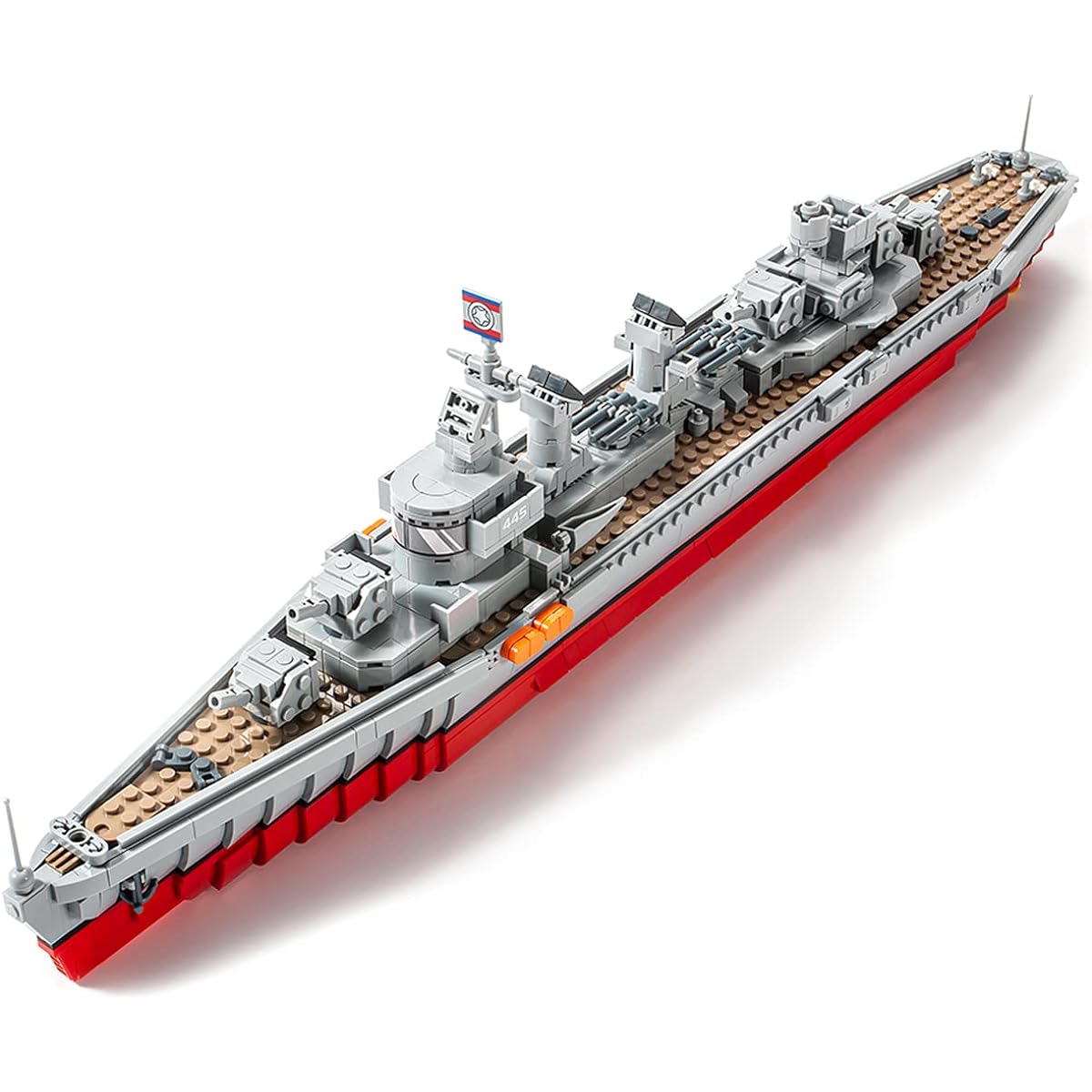 dOvOb Military Fletcher Class Destroyer Model Building Blocks Kit 1338 Pieces Bricks STEM Toy Kit or for Adults
