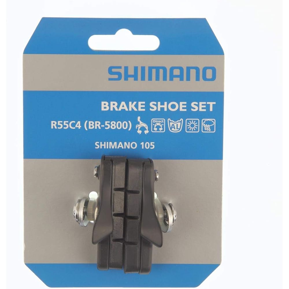 SHIMANO Repair Parts R55C2 Cartridge Type Brake Shoe Set (Left and Right Pair/Black) for BR-5600-L BR-5600 BR-5600-L BR-5700-S Y88T98020