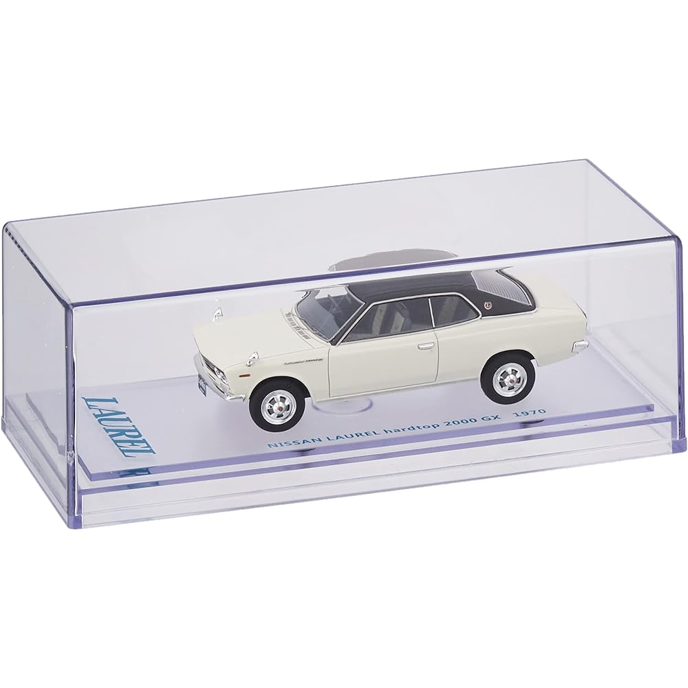 ENIF 1/43 Nissan Laurel 2000GX 2-door hardtop 1970 model Urbain white leather top specification finished product