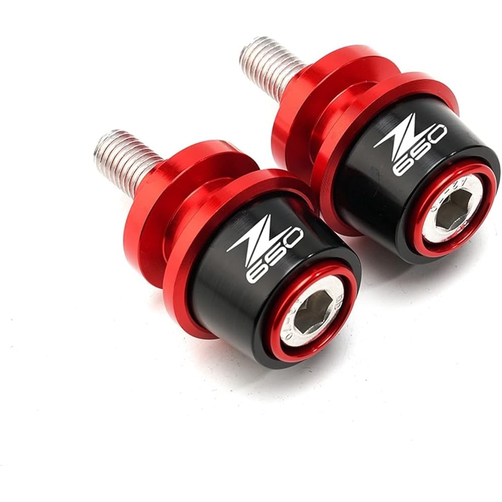 Uminino 8mm Green Swing Arm Spool Slider Stand Screw Kawasaki Z650 Z 650 2017-2019 2020 2017-2019 2020 2017-2019 Swing Arm Slider Spool (Size : 1 Pair Red)