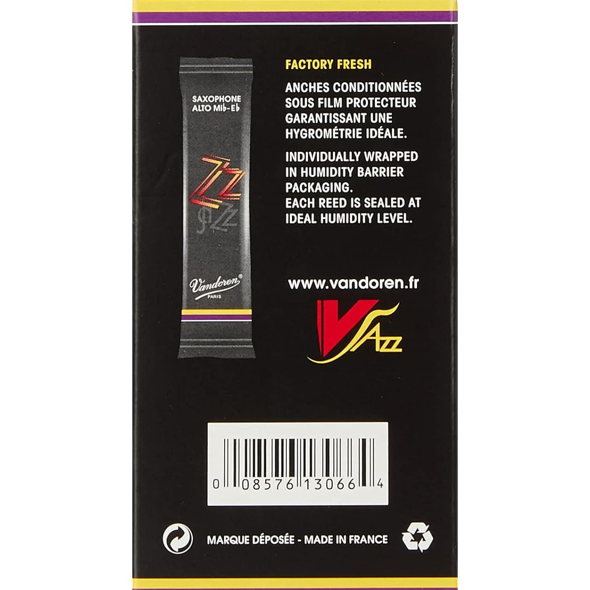 Reed Vandoren ZZ Alto Saxophone Strength 4