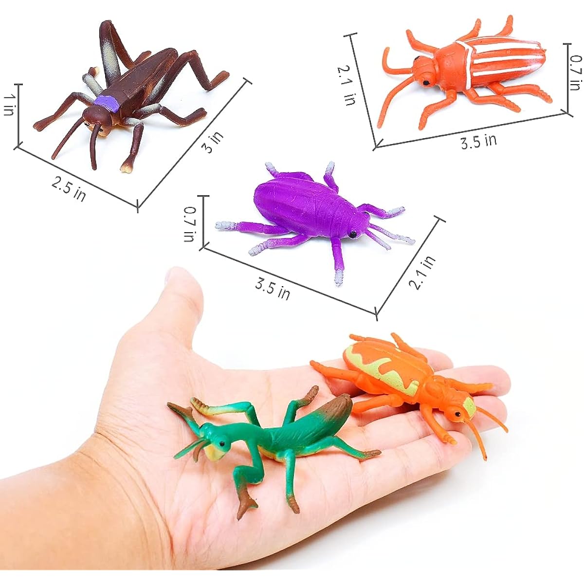 Bath Toys Bug Toys Color Changing Toys Stretchy Toys Insect Toys Animal Figurines for Kids Ages 3+ Novelty Gags Prank Squeeze Toys Theme Parties Goodie Bag Fillers Classroom Rewards