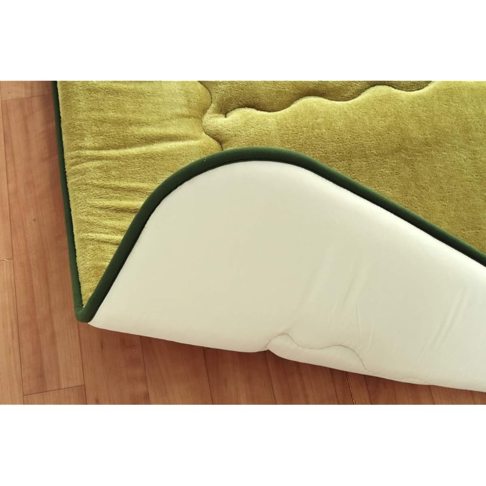 Ikehiko Rug Carpet Rectangle Smooth F Lay Green Approx. 190 x 240 cm Plump Flannel #7013919