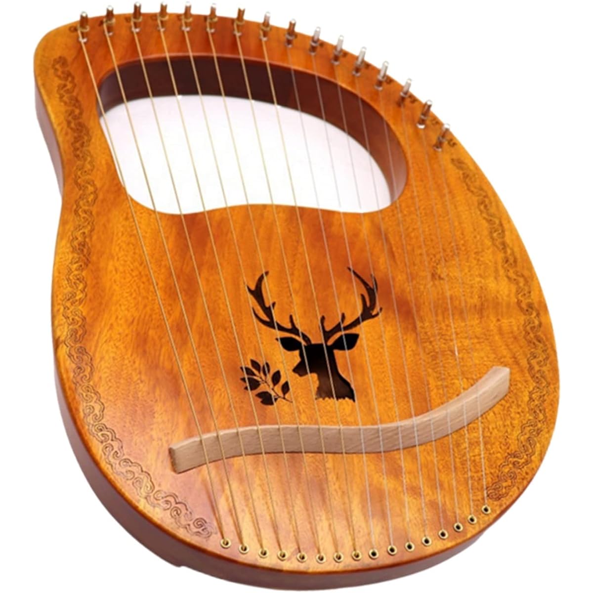 WowZza 16 String Lyre Harp Professional Harp String Instrument Lyre Harp for Beginners