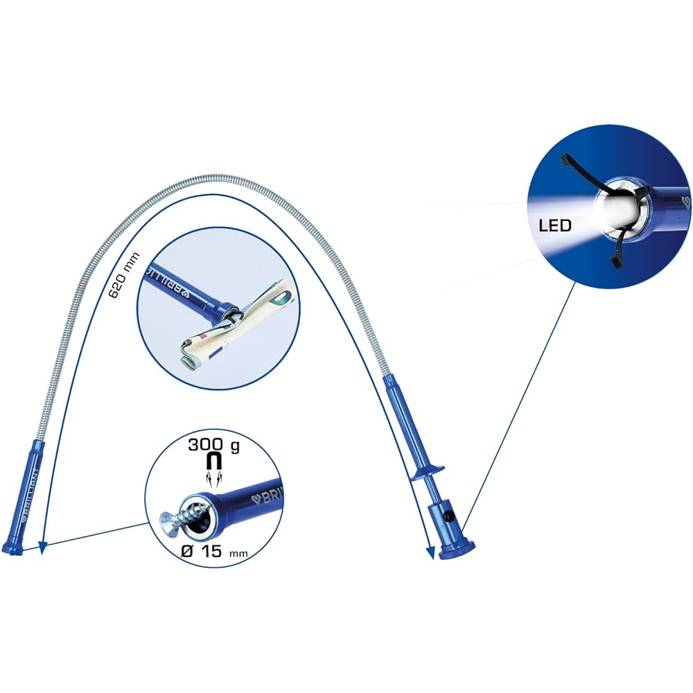 KS Tools Claw Grip with Magnet and LED Adaptable BT115907