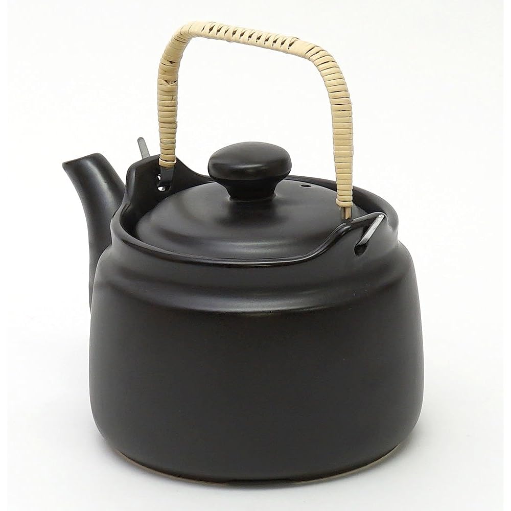 Yamakiikai Black Glaze Heat Resistant Earthen Bottle No. 10 F1155 1800cc