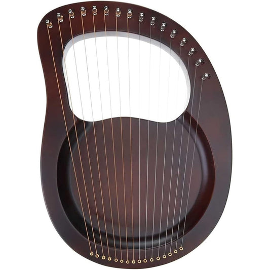WowZza Lyra Harp 16 String Wooden Lyra Harp Musical Instrument with Pickup Tuning Wrench/Retro