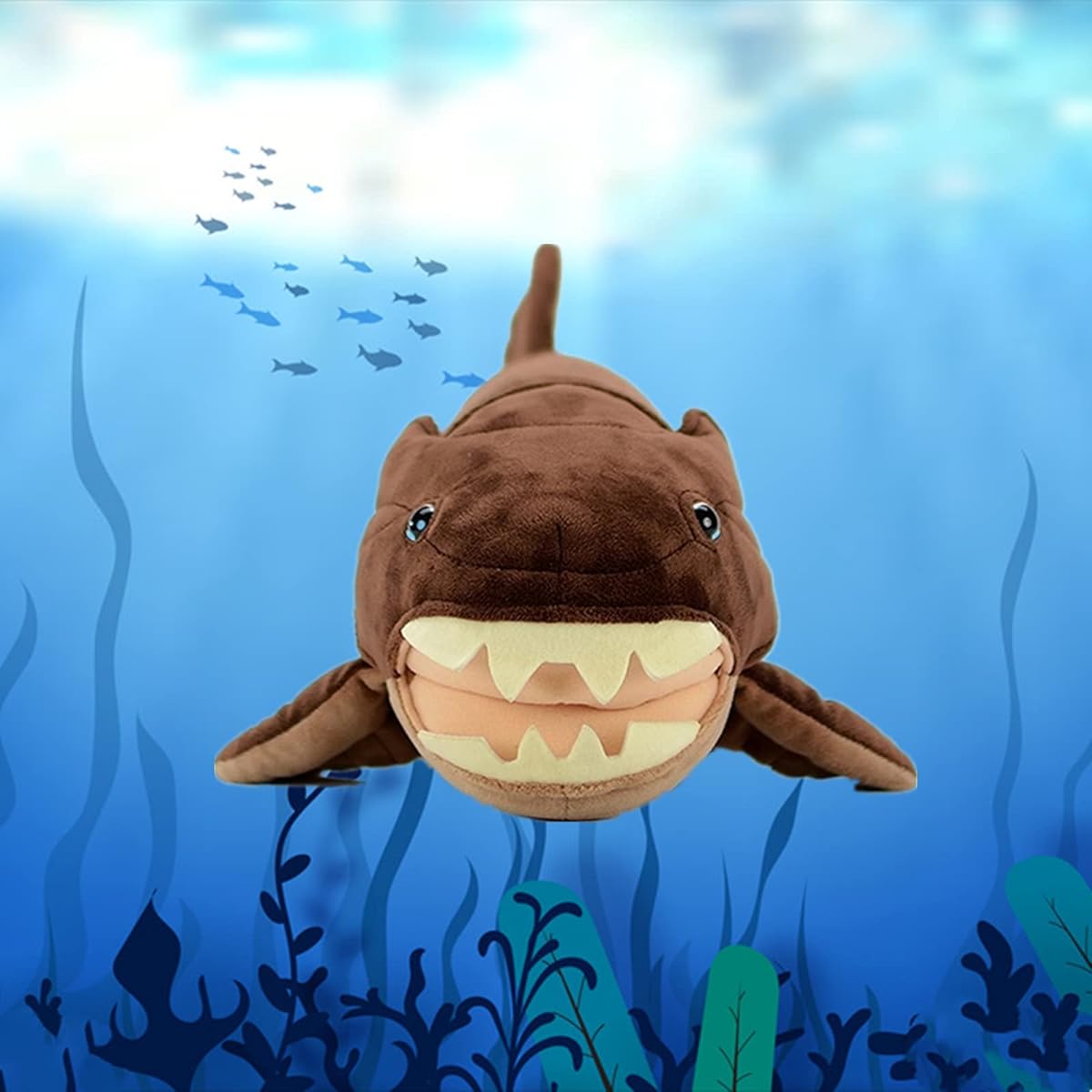 Little Heart Simulation Dengue Fish Plush Toy 23.6 Inch Soft Lifelike Dengue Stuffed Animal Fish Stuffed Toy Christmas Cute Boys Girls Gift Decoration