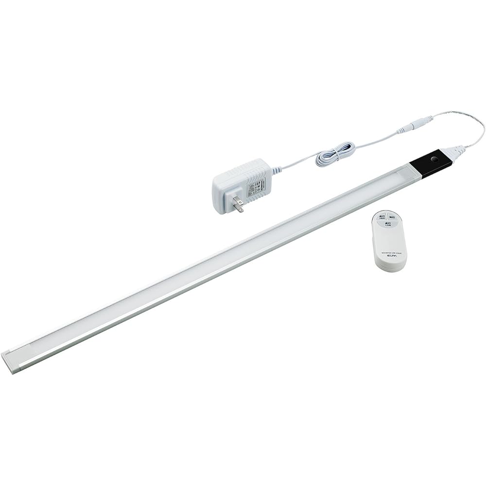 ELPA LED multi-purpose light with connected remote control, 60 cm, light bulb color, 2 brightness levels switchable, thin shape, ALT-J1060RE(L)