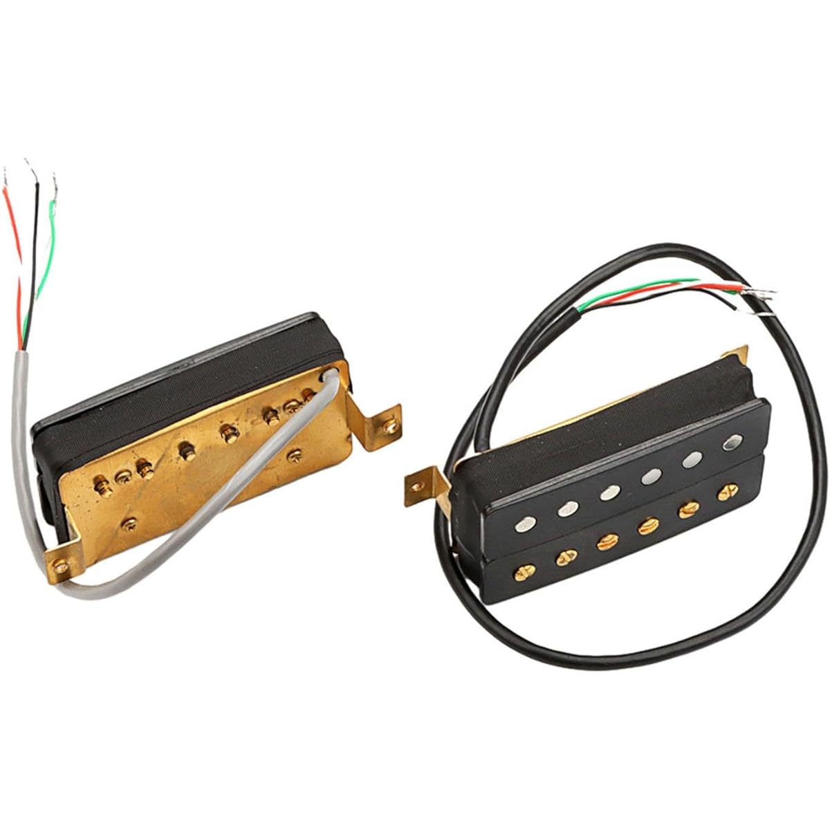 Perfk 2pcs Double Coil Ceramic Pickup Humbucker Double Coil Pickup High Output LP Instrument Parts Electric Guitar Pickup