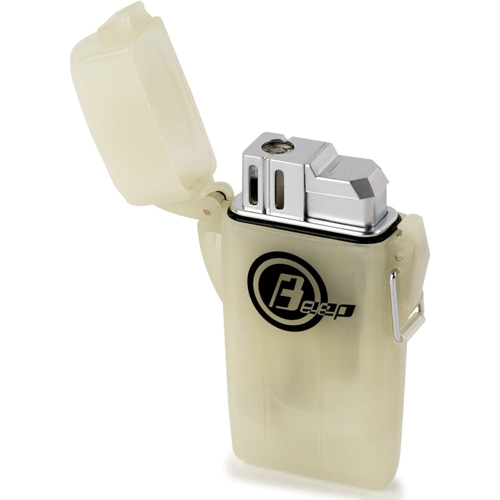 Windmill Windmill Turbo Lighter Clear BEEP9 with Logo Sticker Waterproof Luminous Fillable BE9-1005K