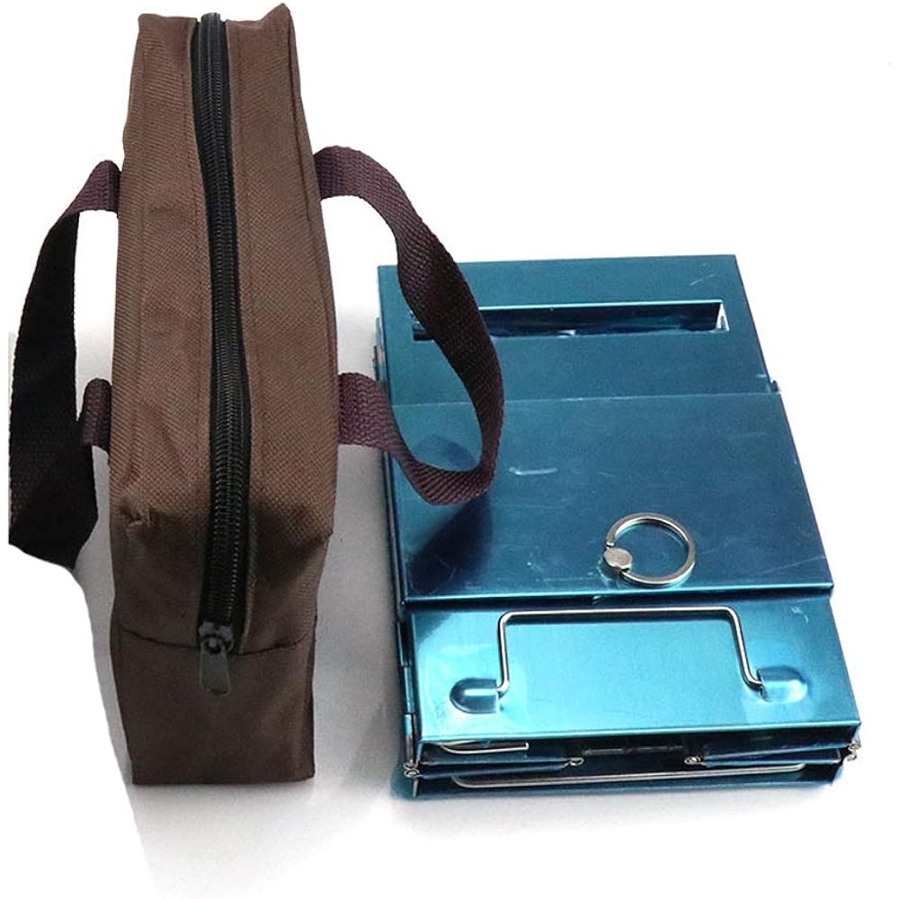 Takelablaze Barbecue Stove Bonfire Stand Camping Equipment Mini Compact Folding Stainless Steel Outdoor Solo Camping Storage Bag Included