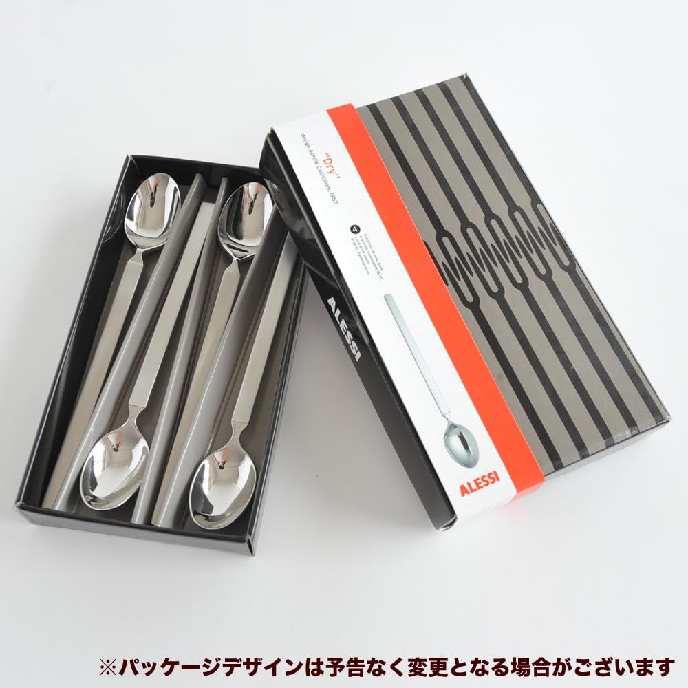 [Regular Imported Product] ALESSI DRY Long Drinking Spoon Set of 4 4180/23 S4