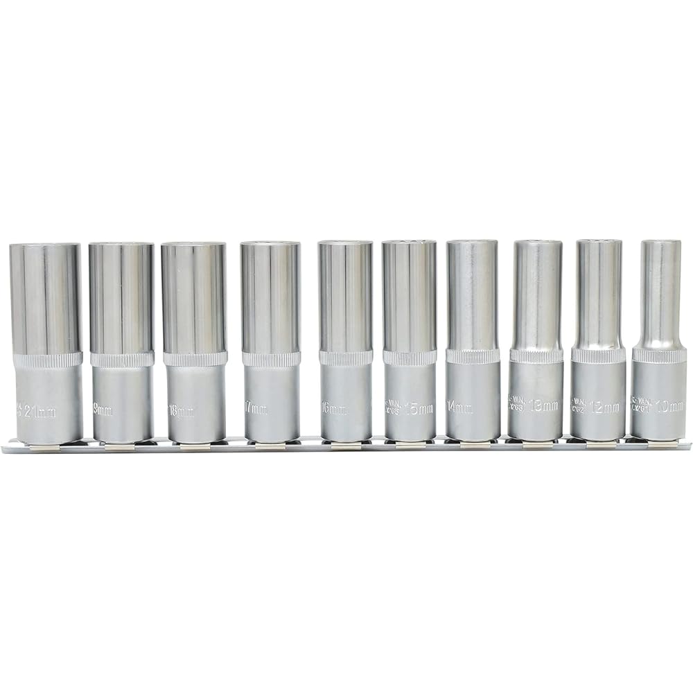 KS TOOLS 1/2" 12 Point socket set deep 10 pcs 917.1750