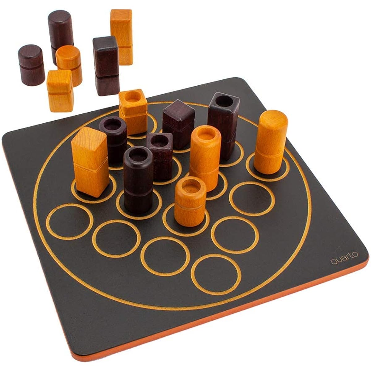 Gigamic Quarto Board Game GCQA 3.421271.300410 Wooden Table Game Toy Educational Toy Children Brain Training Game France [Parallel Import]