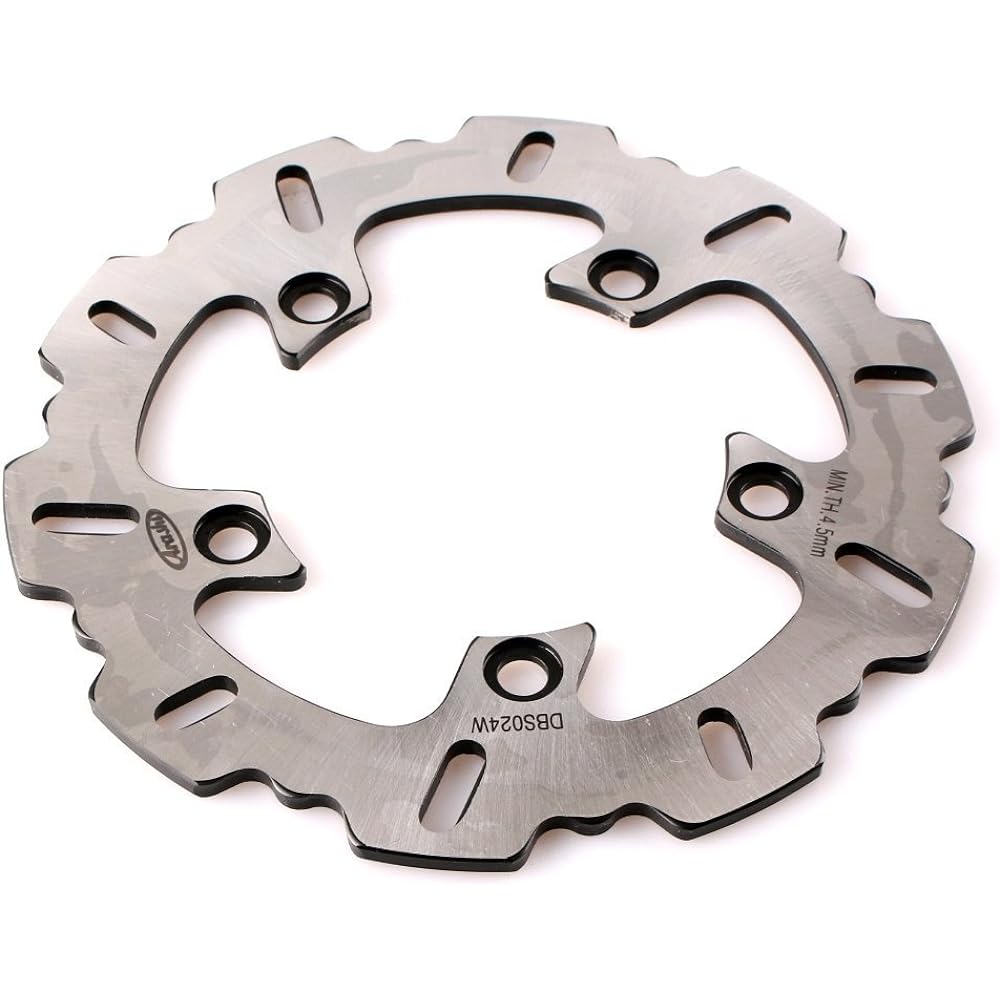 GZYF Motorcycle Front and Rear Brake Disc Rotor Set Yamaha YZF R1 2004-2006 Black