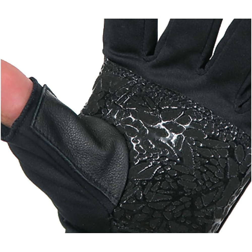 FISHMAN GB-201901 Winter Gloves (3 Fingerless) Black S