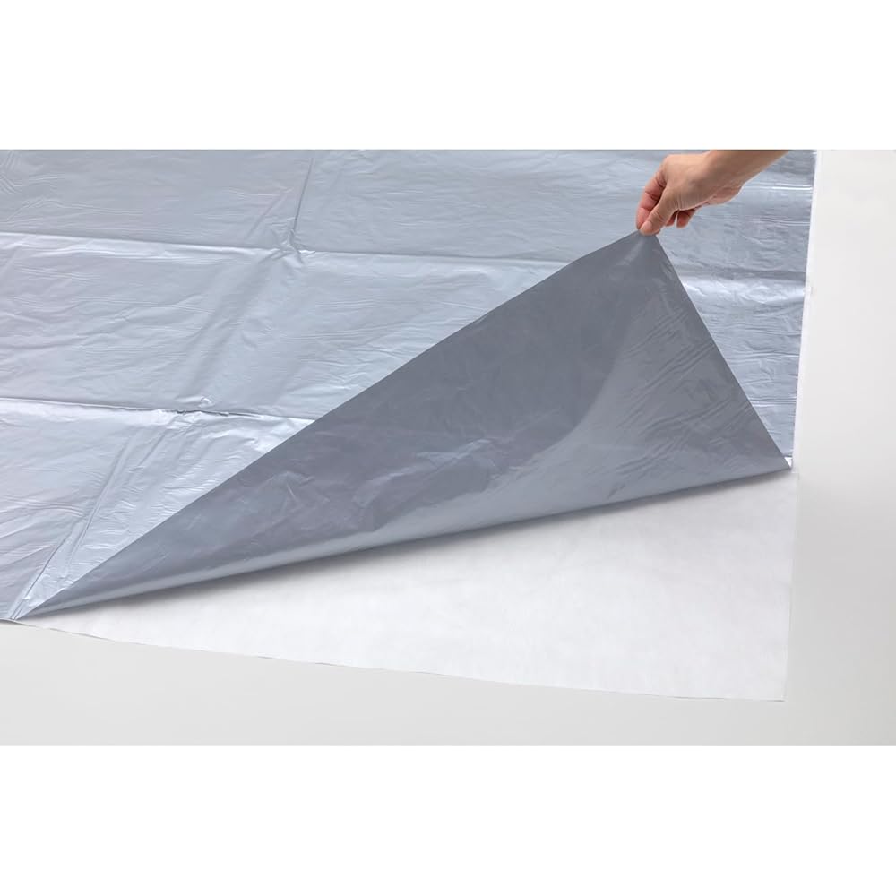 Iwatani Material Silver Hodka, 6.1 x 39.8 ft (2.3 x 10 m), 3-Layer Silver Poly for Paddy Rice, #80 + Non-woven Fabric Eye Hockka, Easy to Use, Seedlings, Heat Retention, Prevents Burning and Sprouting