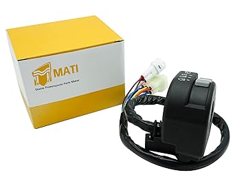 M MATI Left Handlebar Start Stop Headlight Override Switch for Yamaha Big Bear 400 YFM400 Grizzly 350 YFM350 400 YFM400 450 YFM450 660 YFM660 Kodiak 450 YFM450 5KM-83972-00-0 0 0