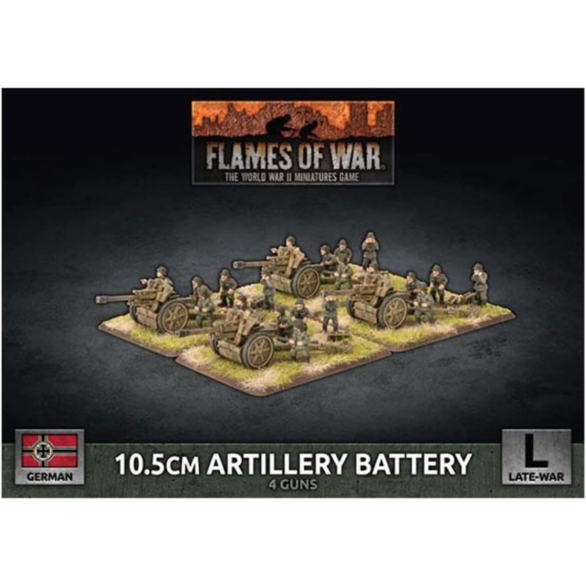 Flames of War Late War German 10.5cm Artillery Battery (GBX145)