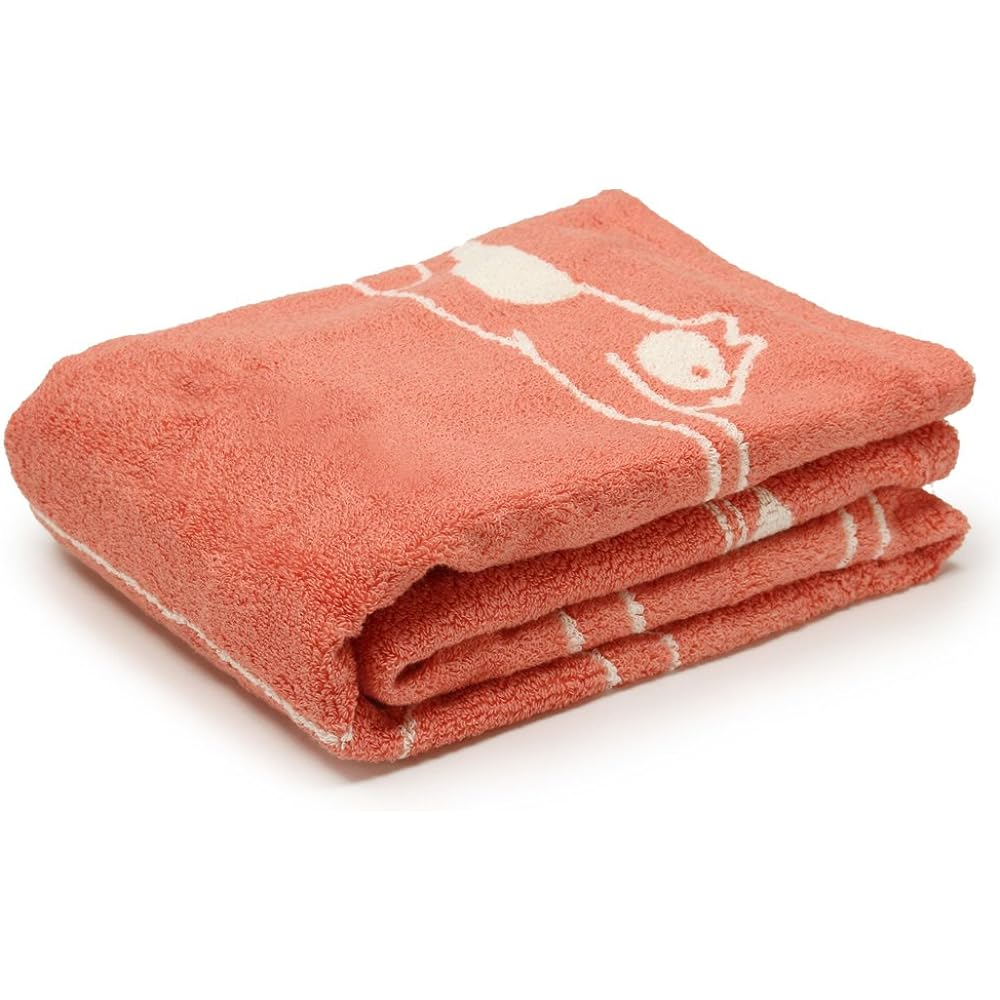 Iori Imabari Towel Height Meter Bath Towel SUKU-SUKU iori (Coral) Soft Baby Gift