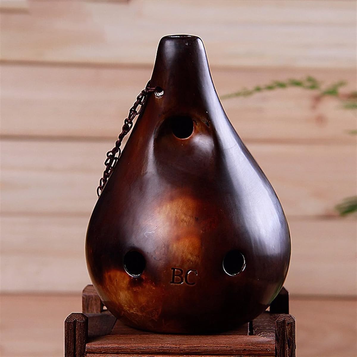 Performance Type 6 Holes Bass C Key 6 Holes Beginner Hand Painted/Smoked Ceramic Ocarina Ocarina Musical Instrument (5)