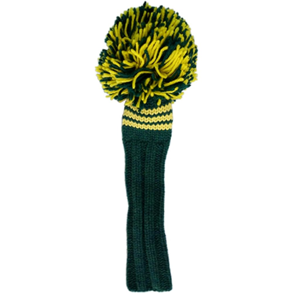 Jan Craig Head Cover Handmade Head Cover for #3 Fairway Kelly/Yellow(Masters) 2017JCKY3 Size: Total length 14 inches (excluding POM), POM width 5 inches (width)