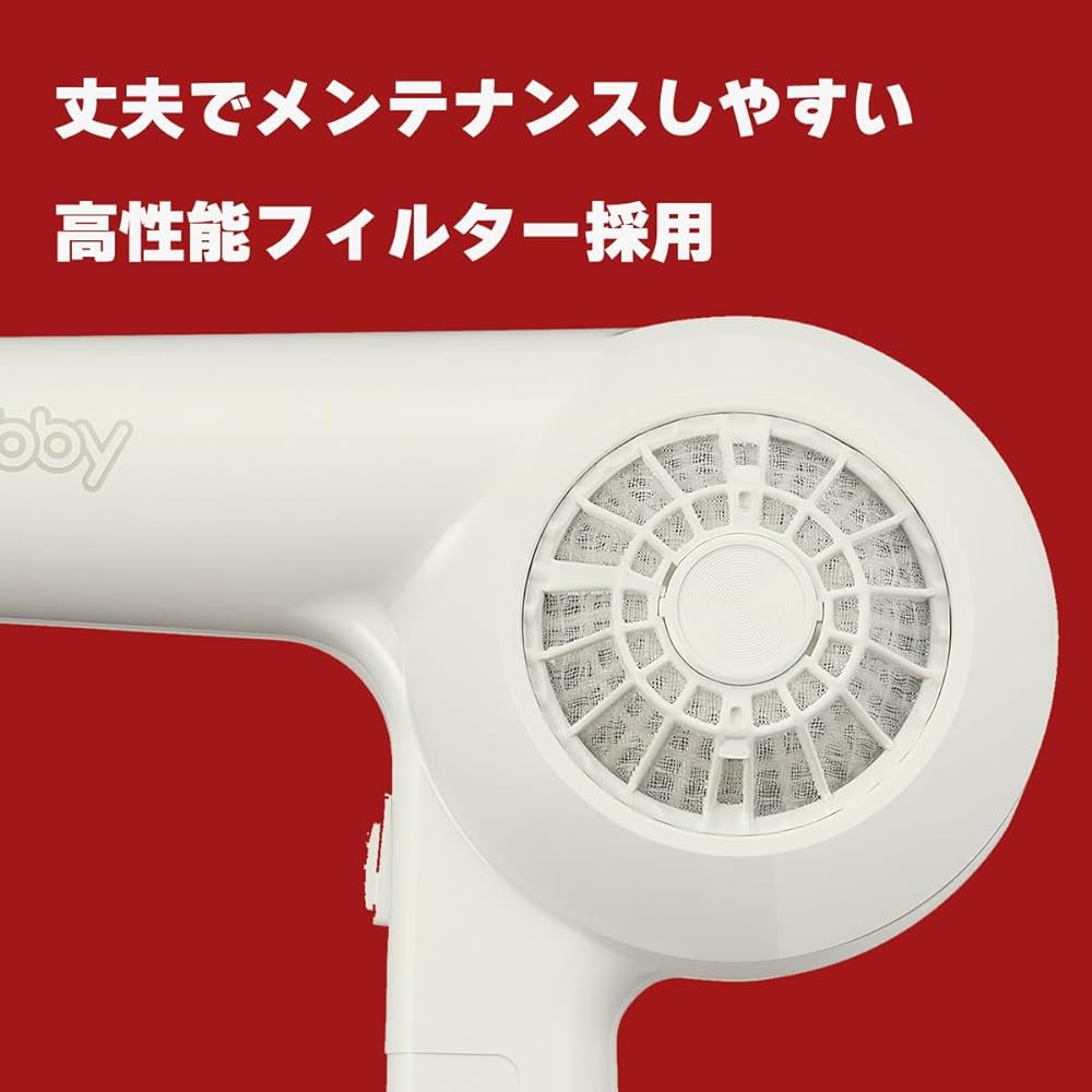 TESCOM Nobby Hair Dryer NB1905 White Dryer Hair Dryer Nobby Professional High Performance Filter NB1904 Successor Large Air Volume (White)